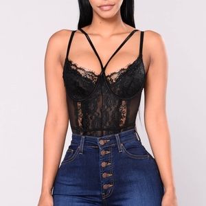 Fashion Nova Somebody To Love Black Lace Teddy